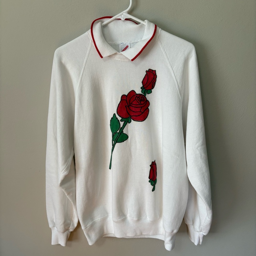 Vintage Rose Sweatshirt L